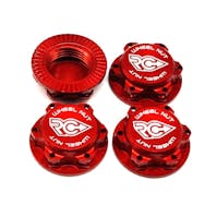 #RCPJ-A033-RED - RC-Project Ultra LW Wheel Nuts - Fine Thread M12x1.0 - RED