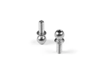 #XR362658 - HARD STEEL BALL END 5.4MM WITH THREAD 8MM - NICKEL COATED (2)
