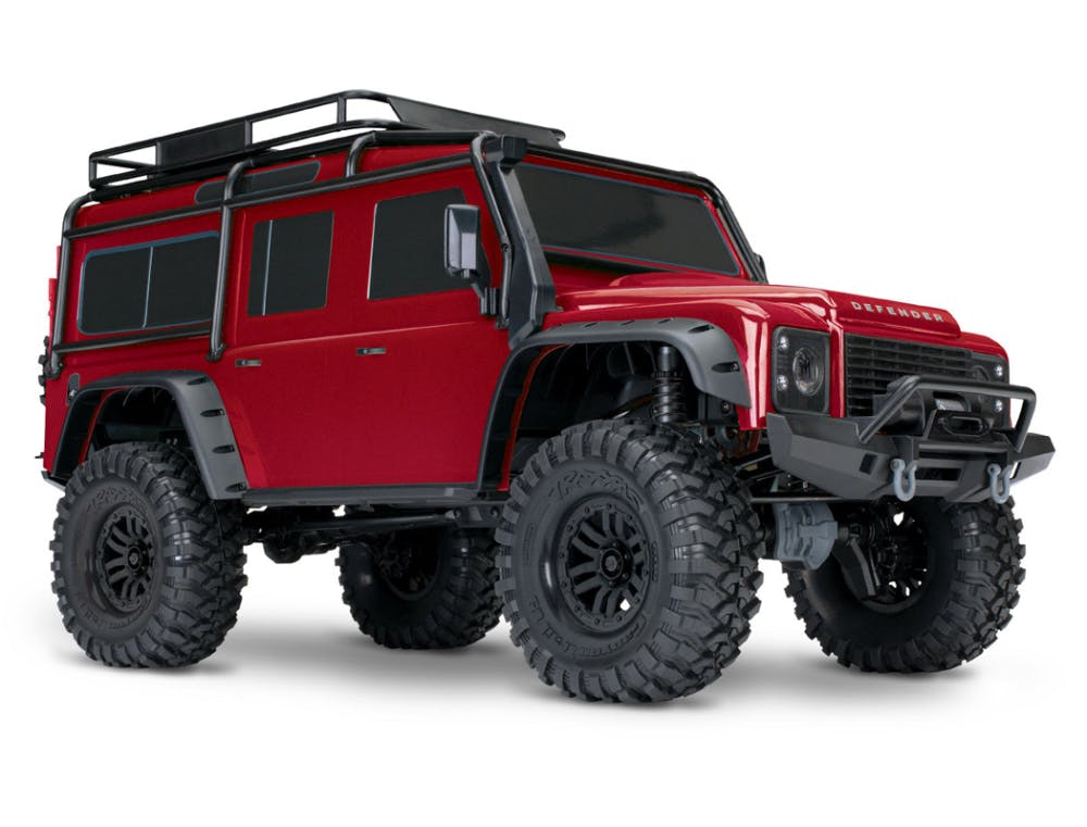 TRX82256-4-RED - TRAXXAS TRX-4 LAND ROVER DEFENDER - CLIPLESS - RED