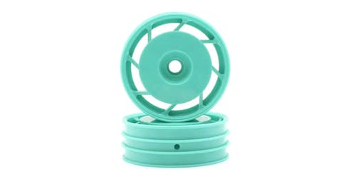 #K.UTH001GR - FRONT WHEELS KYOSHO 1:10 KYOSHO ULTIMA 8D 50MM (2) - PEPPERMINT GREEN