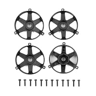 #AS72246 - TEAM ASSOCIATED DC10 FT ADJ. WHEEL FACE PLATE, BLACK (4)