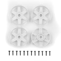 #AS72248 - TEAM ASSOCIATED DC10 FT ADJ. WHEEL FACE PLATE, WHITE (4)