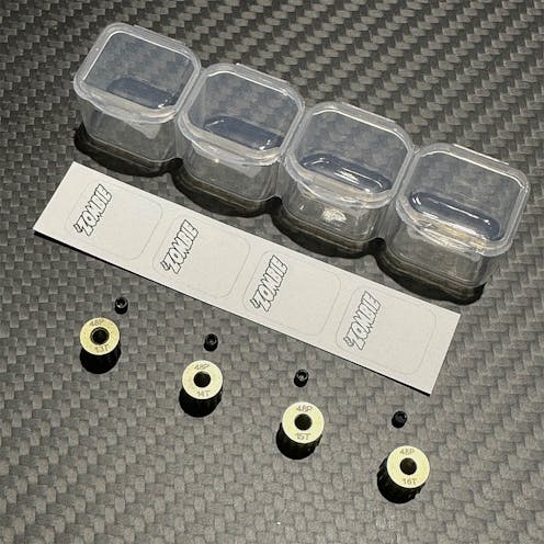 #P-TZ481316 - ZOMBIE Hard-anodised Aluminium Pinion Gear 48DP 13-16T - 7075 grade）