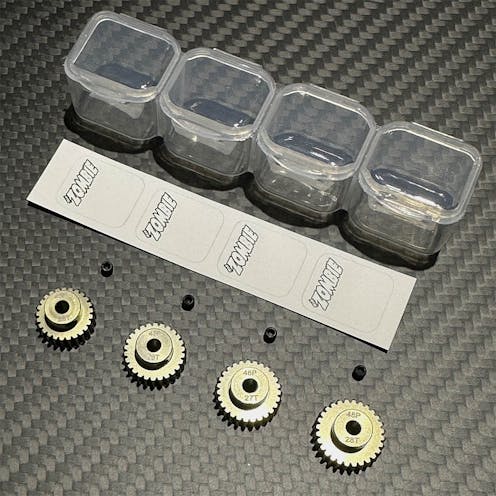 #P-TZ482528 - ZOMBIE Hard-anodised Aluminium Pinion Gear 48DP 25-28T - 7075 grade