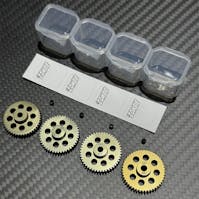 #P-TZ484548 - ZOMBIE Hard-anodised Aluminium Pinion Gear 48DP 45-48T - 7075 grade
