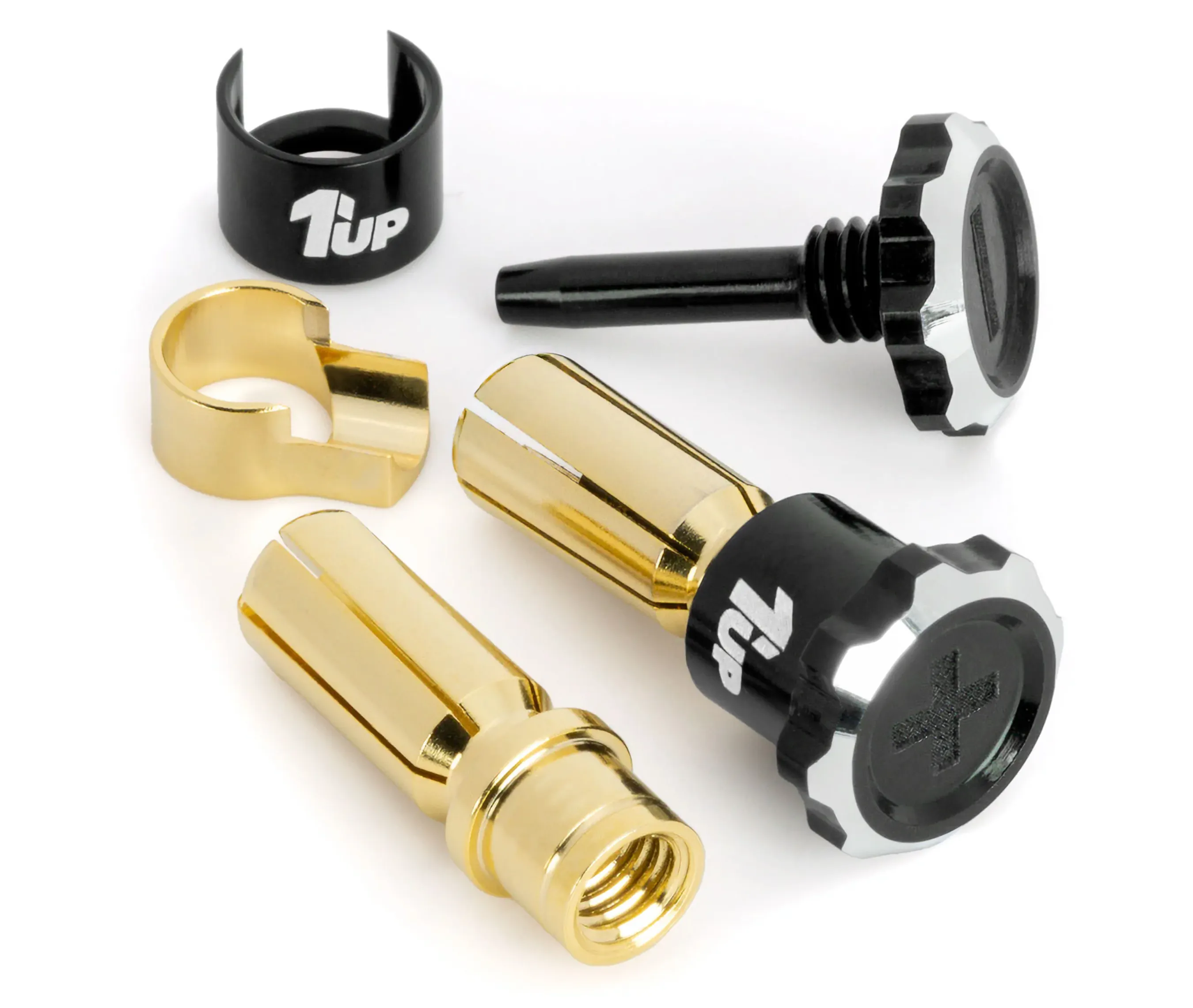#1U-190450-B - 1UP LOCKDOWN BULLET PLUGS - 5MM - BLACK|BLACK