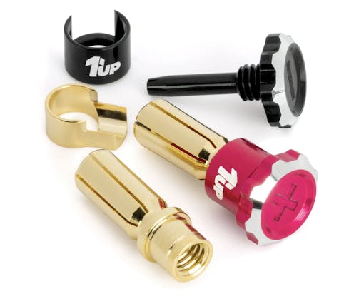#1U-190454 - 1UP LOCKDOWN BULLET PLUGS - 5MM - PINK | BLACK