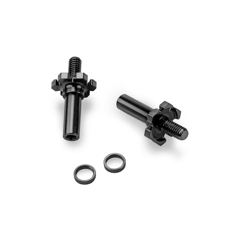 #JC2827-2 - JConcepts Adjustable RC10B7-D Titanium Front Axle 2pc - Blk