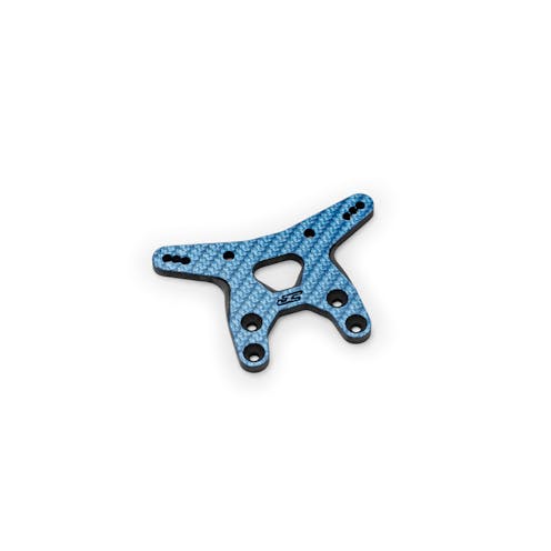 #JC5187-1 - JConcepts RC10B7 Carbon Fiber Front Shock Tower - Blue