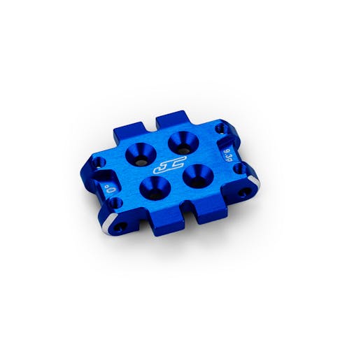 #JC5182-1 - JConcepts RC10B7 Front Bulkhead 0 deg (9.3g) Alloy - Blue