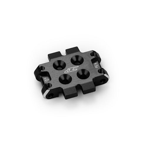 #JC5182-2 - JConcepts RC10B7 Front Bulkhead 0 Deg (9.3g) Alloy - Black