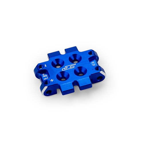 #JC5184-1 - JConcepts RC10B7 Front Bulkhead 2.5 Deg (9.3g) Alloy - Blue