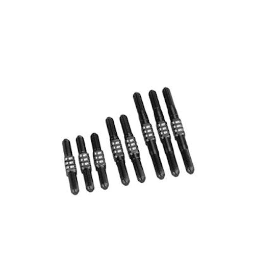 #JC2228-2 - JConcepts RC10 Classic Fin Ti Turnbuckle Set - Black - 7pcs