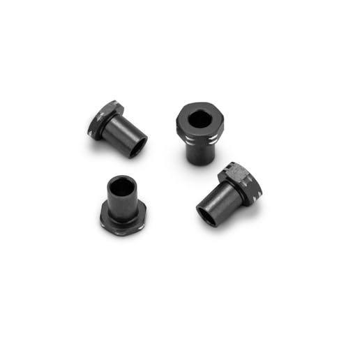 #JC5186-2 - JConcepts RC10B7 Aluminum Caster Hat Bushings, 4pc - Black