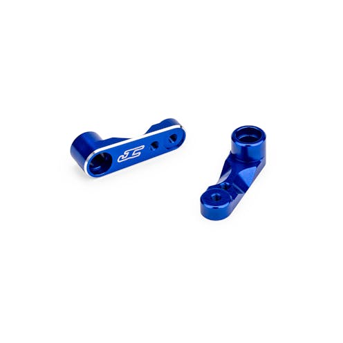 #JC5188-1 - JConcepts RC10B7 Alloy Steering Bell Cranks Fits JC5209 Blue
