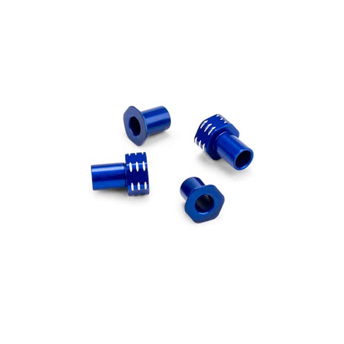 #JC5196-1 - JConcepts RC10B7 Alloy Caster Hat Bushings 0/3mm 4pcs Blue