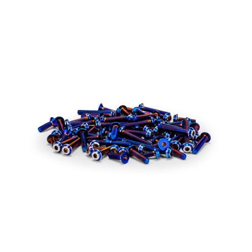 #JC5138-1 - JConcepts RC10B7/D Titanium Top Hat Screw Set Upper Blue