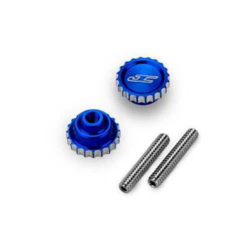#JC5240-1 - JConcepts 4-40 Future Thumb Nut w/ Set Screw 2pc - Blue
