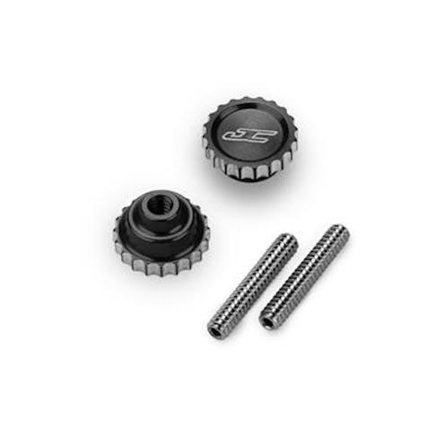 #JC5240-2 - JConcepts 4-40 Future Thumb Nut w/ Set Screw 2pc - Black