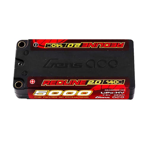 #GEA50002S14S5 - GENSACE REDLINE 2.0 SHORTY 2S HV 7.6V-140C-5000 97X47X20MM 179G