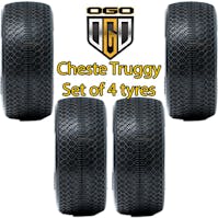 #OGO-T0103BC - OGO 1/8 Truggy Cheste Tyres - Clay Compound - Soft (Purple) - 4Pcs