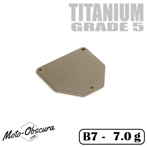 #MO16101-T - Moto-Obscura titanium servo weight plate - 7g (Associated B7 or B7D)