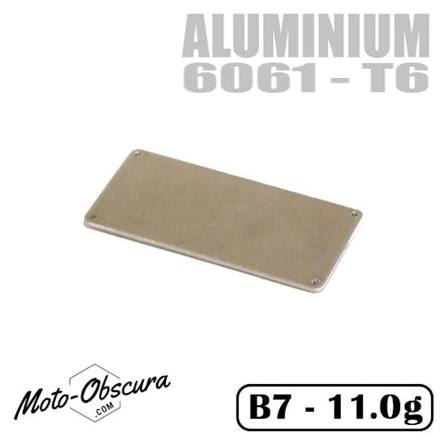 #MO16102-A - Moto-Obscura aluminium ESC weight plate - 11g (Associated B7 or B7D)