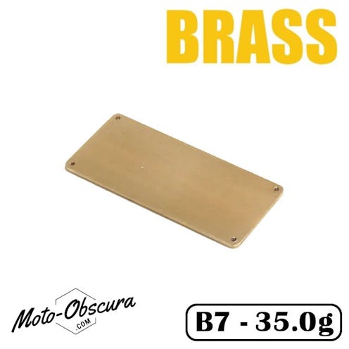 #MO16102-B - Moto-Obscura brass ESC weight plate - 35g (Associated B7 or B7D)