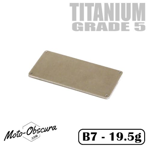 #MO16102-T - Moto-Obscura titanium ESC weight plate - 19.5g (Associated B7 or B7D)