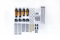 #KOS04191-5 - KOSWORK RC10 BIG BORE 12MM BUGGY SHOCK SET (F&R) (4) GOLD/BLACK