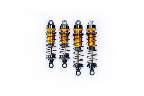 #KOS04901 - KOSWORK BIG BORE 12MM 1:10 BUGGY SHOCK SET (F&R) (4) GOLD/BLACK