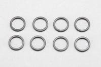 #ZC-A5710BA - Yokomo 5×7×1mm Aluminum Shim (8pcs, Black)