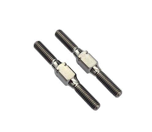 #RCM-SP-14101 - Gr.5 Titanium Rear Toe/Front Steering Link Turnbuckles 3x28mm (2) (Option)