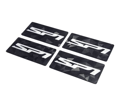 #RCM-HWEP-SP1 - 3D Pro Ultra-Lite Holographic SP1 Logo Wing End Plates (4pcs)