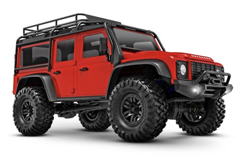 #TRX97054-1-RED - TRAXXAS TRX-4M LAND ROVER DEFENDER - 1:18 - 4WD ELECTRIC TRAIL CRAWLER - RTR - RED