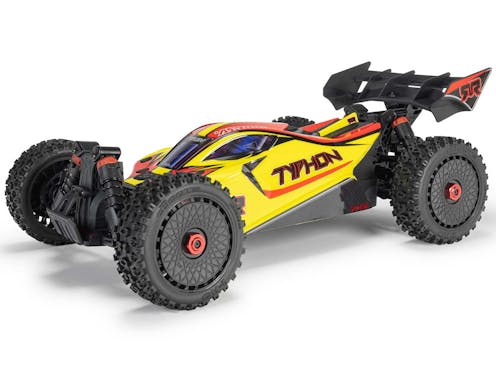 #ARA4206V4T2 - ARRMA 1/8 TYPHON MEGA 665 4X4 RTR BUGGY - YELLOW