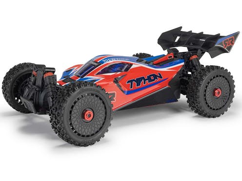 #ARA4206V4T3 - ARRMA 1/8 TYPHON MEGA 665 4X4 RTR BUGGY - RED