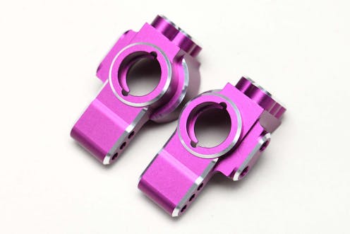#RD-415ARAP - Yokomo Aluminum Rear Hub Carrier for RD2.0/SD3.0 - PURPLE