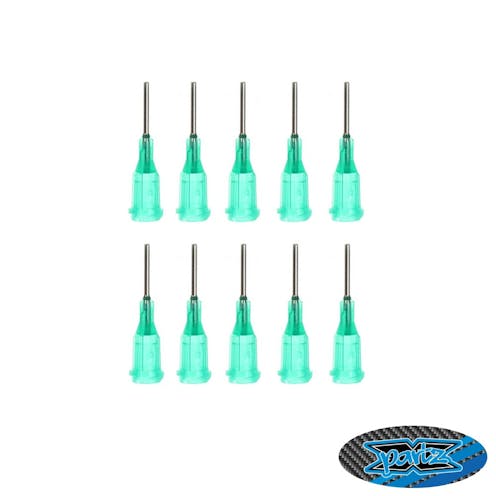 #DMS419 - X-PARTZ – METAL TIP GLUE NOZZLES – THICK – GREEN (10 PCS)