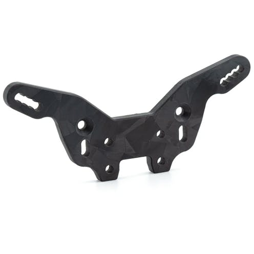 #AV10228-R - Avid Forged carbon rear shock tower - -3mm (Schumacher Cougar LD3)