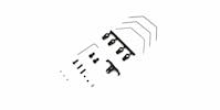 #K.UBW002 - KYOSHO ULTIMA RB7.5 FRONT ANTI-ROLL BAR SET (UMW746)