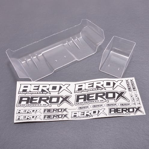 #AX102 - AEROX 1/10 WIDE REAR WING - 1MM CLEAR (2 PART)