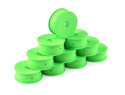 #DY803211-G - HUDY 1/10 OFF-ROAD WHEEL - 2WD FRONT GREEN (10)