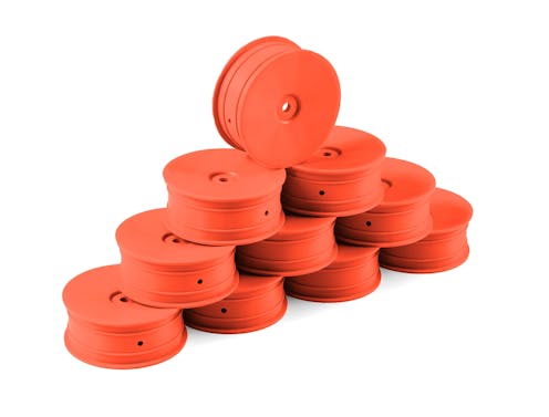 #DY803211-O - HUDY 1/10 OFF-ROAD WHEEL - 2WD FRONT ORANGE (10)
