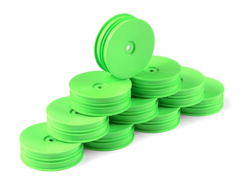 #DY803221-G - HUDY 1/10 OFF-ROAD WHEEL - 2WD FRONT NARROW GREEN (10)