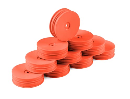 #DY803221-O - HUDY 1/10 OFF-ROAD WHEEL - 2WD FRONT NARROW ORANGE (10)