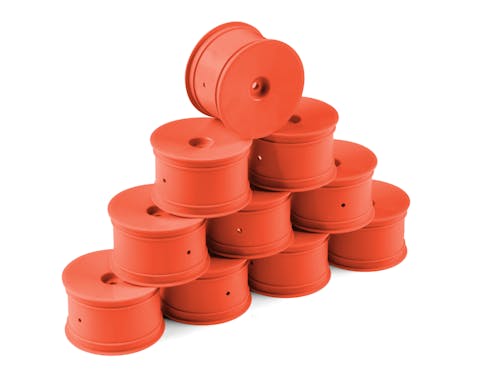 #DY803241-O - HUDY 1/10 OFF-ROAD WHEEL - 2WD/4WD REAR ORANGE (10)