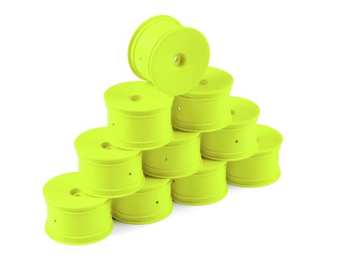 #DY803241-Y - HUDY 1/10 OFF-ROAD WHEEL - 2WD/4WD REAR YELLOW (10)