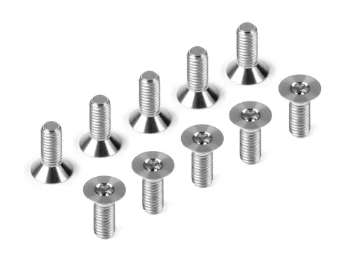 #DY903308-T - HUDY TITANIUM FLAT HEAD SCREW M3x8 (10)