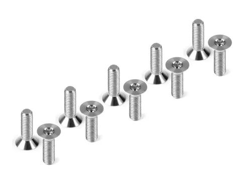 #DY903310-T - HUDY TITANIUM FLAT HEAD SCREW M3x10 (10)